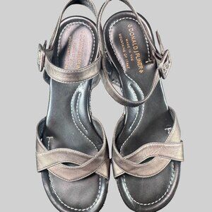 Donald Pliner Sha Wedge Sandal, Copper Brown, Size 6.5M